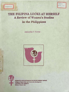 The Filipina Looks at Herself: A Review of Women’s Studies in the Philippines