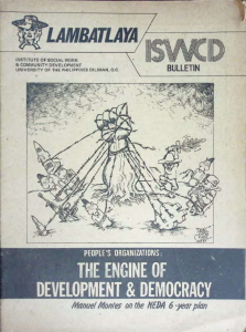 People’s Organizations: The Engine of Development and Democracy