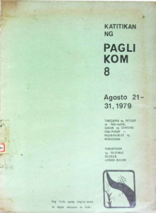 Katitikan ng Paglikom 8