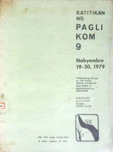Katitikan ng Paglikom 9
