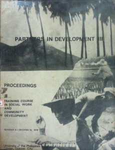 Proceedings of the Training Course in Social Work and Community Development for Partners in Development III