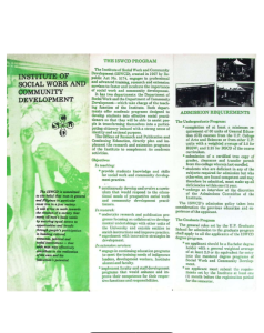 Institute of Social Work and Community Development
