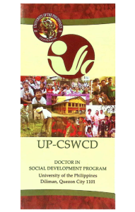 UP-CSWCD Doctor in Social Development Program