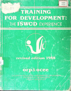 Training for Development: The ISWCD Experience  Revised Edition 1988