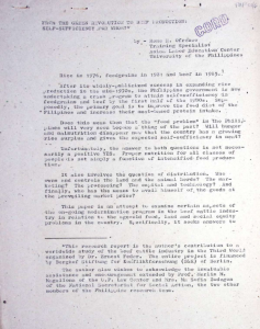 From the Green Revolution to Beef Production: Self-Sufficiency for Whom?