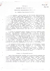 Studies of Women in Terms of Philippine Socio-Cultural Dimensions