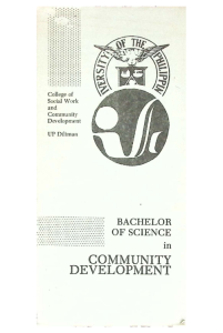 CSWCD Bachelor of Science in Community Development
