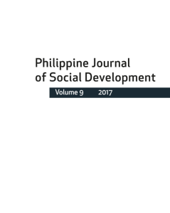 Philippine Journal of Social Development