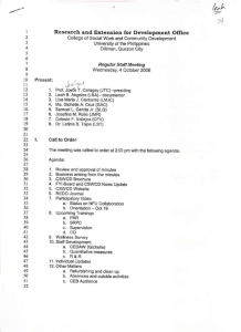 REDO Minutes of Meeting (October 4, 2006)