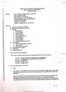 REDO Minutes of Meeting (March 12, 2009)