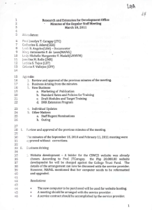 REDO Minutes of Meeting (March 10, 2011)