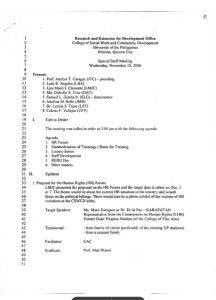 REDO Minutes of Meeting (November 15, 2006)
