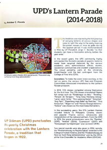 UPD’s Lantern Parade (2014-2018)