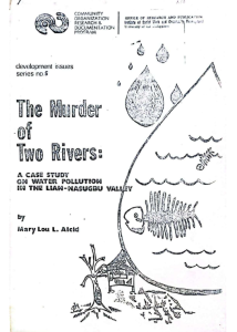 Development Issues Series No. 5: The Murder of Two Rivers