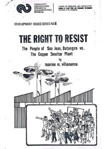 Development Issues Series No. 6: The Right to Resist