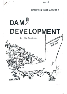 Development Issues Series No. 7: Damn Development