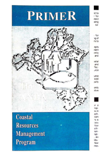 The ANDA Community-Based Coastal Resources Management Program