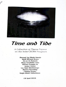 TIME AND TIDE: A Collection of theme paperson the ANDA CBCRM program