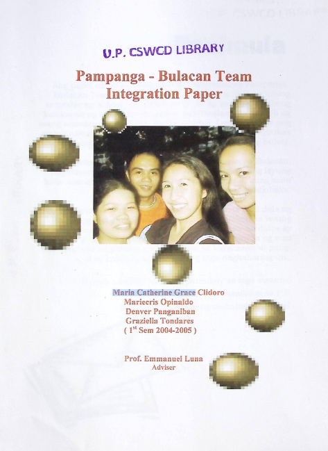 Pampanga – Bulacan Team Integration Paper