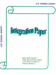 Integration Paper