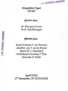 Integrated Paper 2001-2002