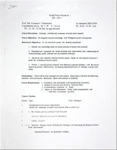 SW 199.1 Veneracion, Ma. Corazon J. AY 2003-2004 1st Sem