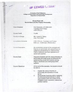 SW 120 Padua, Ma. Loreto N. AY 2000-2001 1st Sem