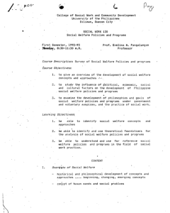 SW 130 Pangalangan, Evelina A. AY 1992-1993 1st Sem