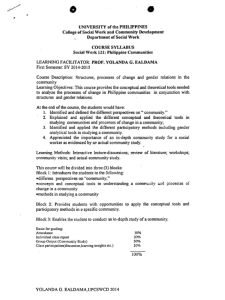 SW 121 Ealdama, Yolanda G. AY 2014-2015 1st Sem