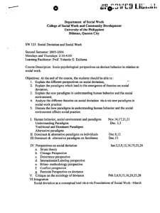 SW 123 Ealdama, Yolanda G. AY 2005-2006 2nd Sem