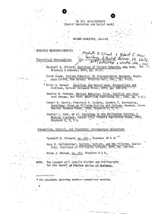 SW 123 Bibliography AY 1990-1991 2nd Sem
