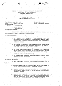 SW 141 Lee-Mendoza, Thelma AY 1991-1992 2nd Sem