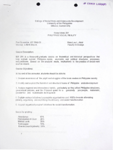 SW 201 Alcid, Mary Lou L. AY 1998-1999 1st Sem