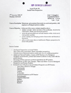 SW 201 Mangubat, Lilly V. AY 2006-2007 2nd Sem