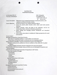 SW 201 Mangubat, Lilly V. AY 2011-2012 1st Sem