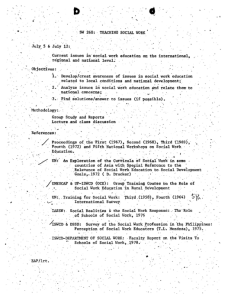 SW 260 List of References