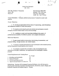 SW 299.1 Veneracion, Ma. Corazon J. AY 2004-2005 1st Sem