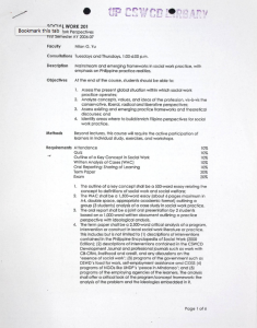 SW 201 Yu, Nilan G. AY 2006-2007 1st Sem