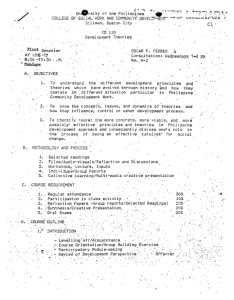 CD 110 Ferrer, Oscar P. AY 1996-1997 1st Sem