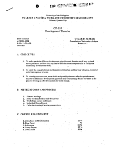 CD 110 Ferrer, Oscar P. AY 2001-2002 1st Sem