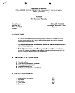 CD 110 Ferrer, Oscar P. AY 2001-2002 2nd Sem