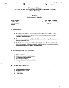CD 110 Ferrer, Oscar P. AY 2003-2004 2nd Sem
