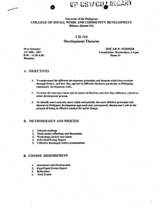 CD 110 Ferrer, Oscar P. AY 2006-2007 1st Sem