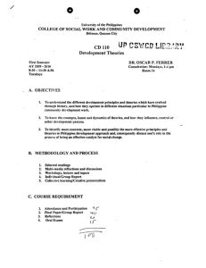 CD 110 Ferrer, Oscar P. AY 2009-2010 1st Sem