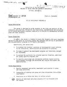 CD 111 Fernandez, Gloria A. AY 1991-1992 1st Sem
