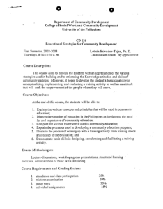 CD 126 Salvador-Tojos, Leticia AY 2002-2003 1st Sem