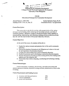 CD 126 Salvador-Tojos, Leticia AY 2002-2003 2nd Sem