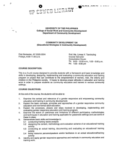 CD 126 Tanchuling, Ma. Linnea V. AY 2003-2004 1st Sem