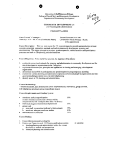 CD 131 Dominguez, Maria Teresa C. AY 2000-2001 2nd Sem