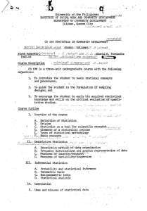 CD 181 Fernandez, Gloria A. AY 1982-1983 1st Sem